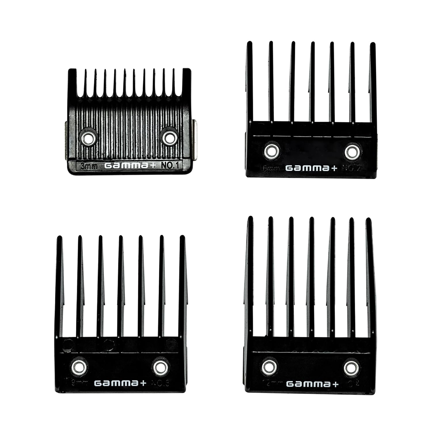 Gamma-Scout Accessori Set 4 Pettini Universali Clipper 3-12 mm Nero