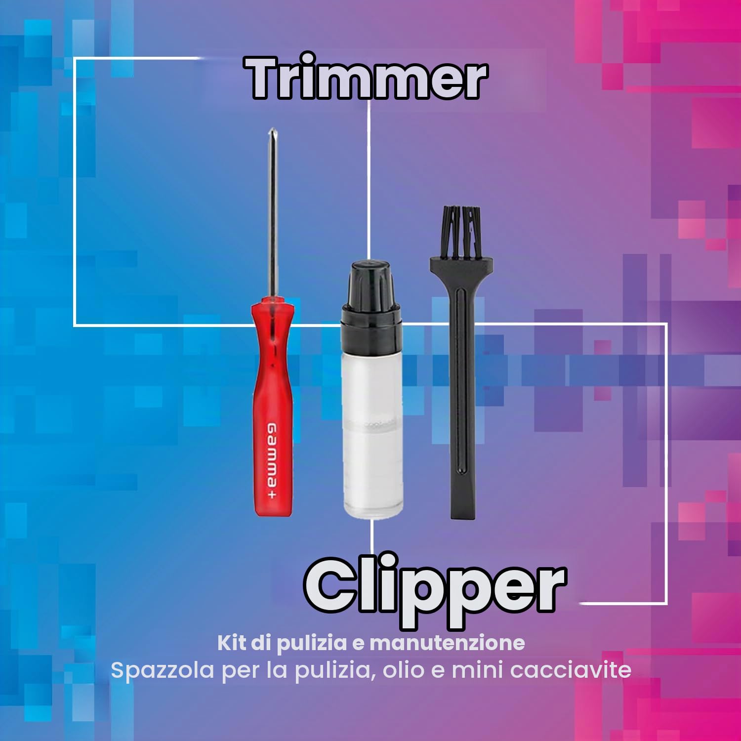 Gamma+ Neo Protégé Kit Clipper+Trimmer DLC 120 Min USB-C
