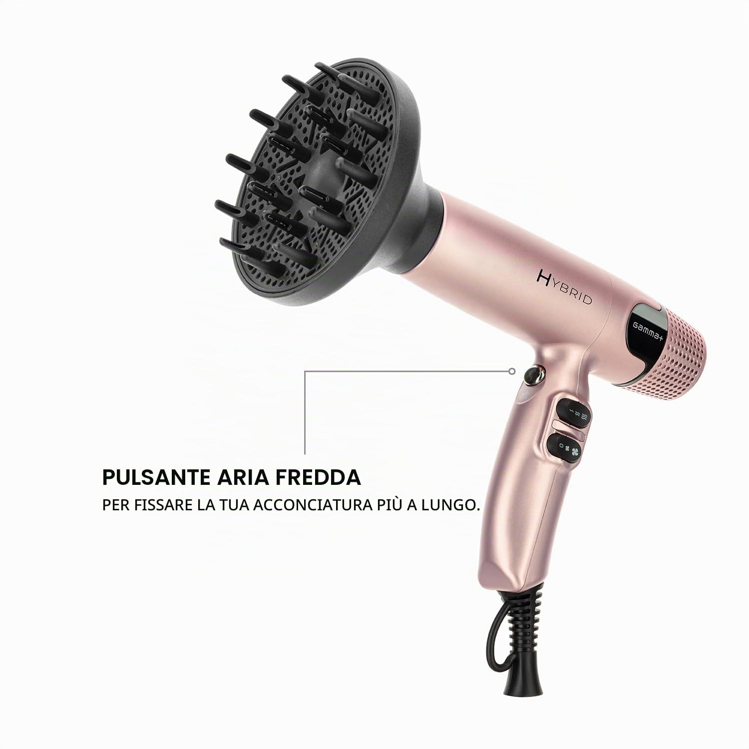 Gamma+ Hybrid Phon ionico 100000 RPM con diffusore