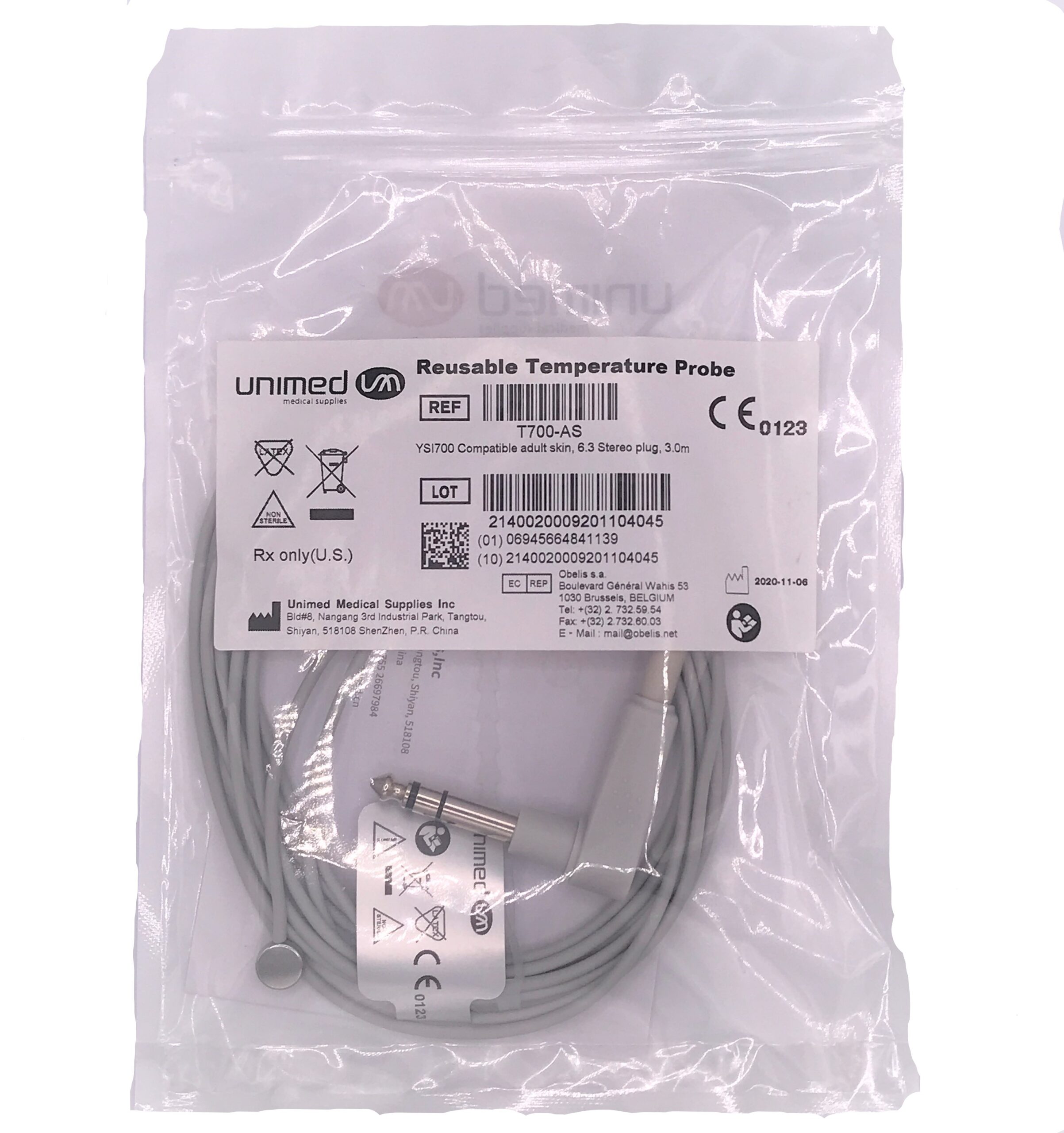 Spacelabs Temperature sonda temperatura adulto YSI700 305 cm