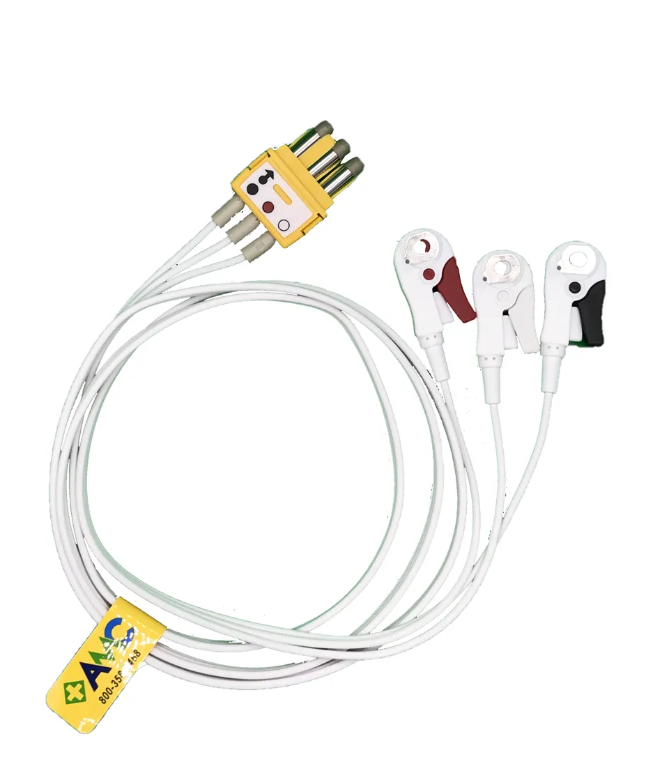 Spacelabs ECG cavi combiner 3 derivazioni pinch 25 pezzi AAMI
