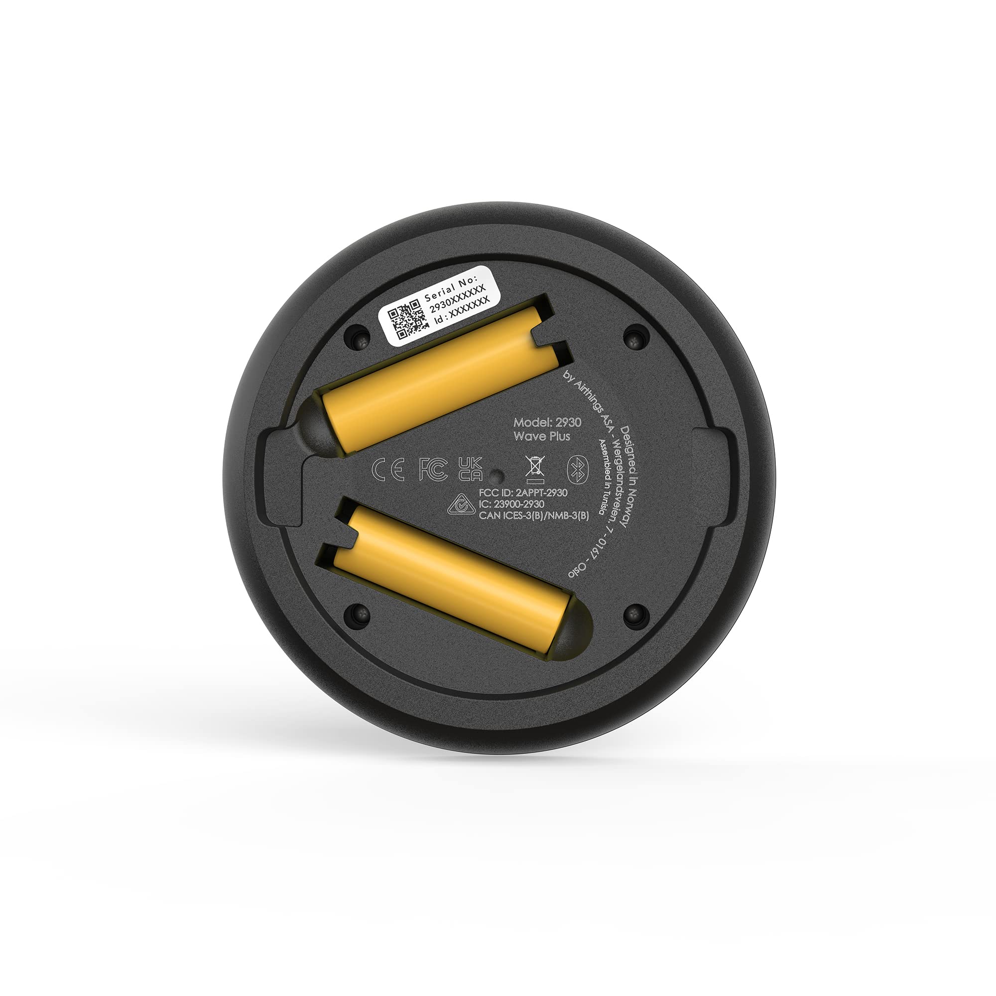 Airthings Wave Plus monitor aria nero radon CO2 6 sensori