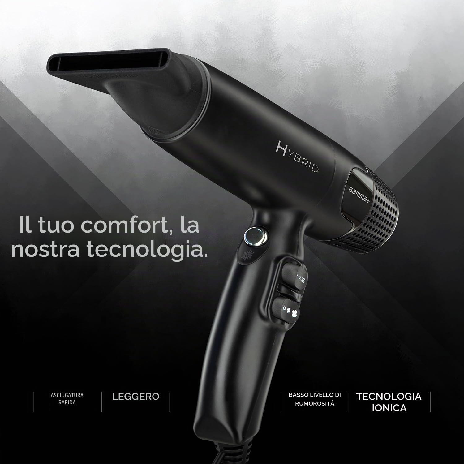 Gamma+ Hybrid Phon ionico 100000 RPM con diffusore