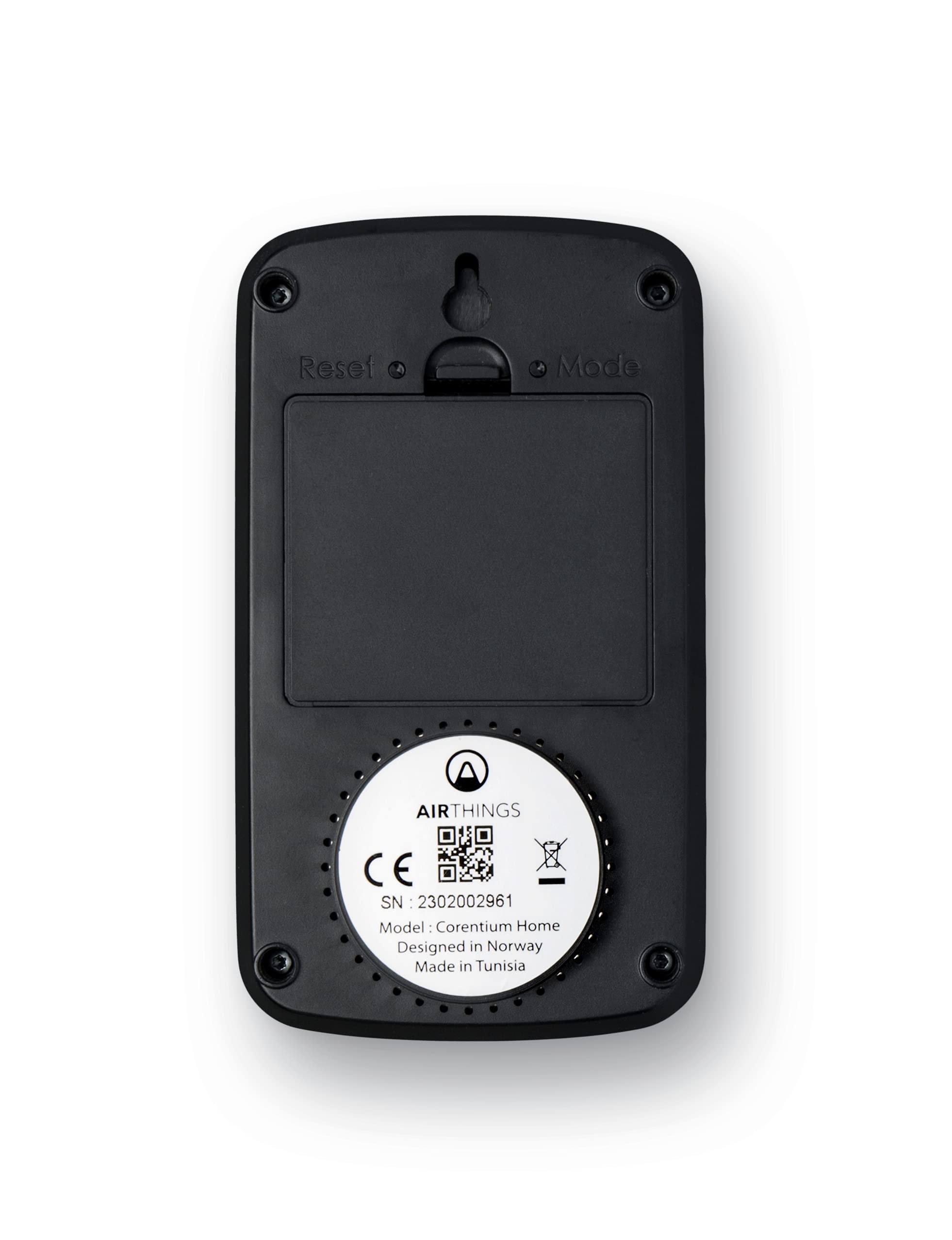 Airthings Corentium Home rilevatore radon display LCD a batteria