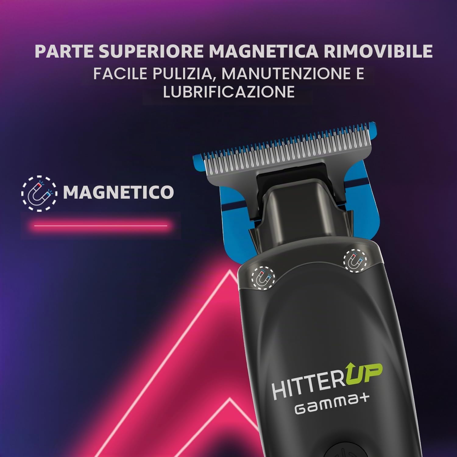 Gamma-Scout Hitter Up Trimmer Regolabarba 7000 RPM USB-C Nero