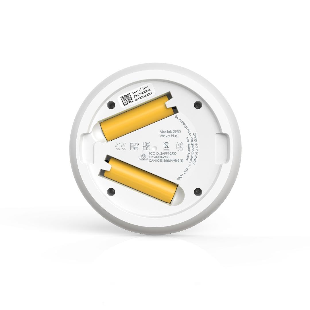 Airthings Wave Plus Sensore Radon CO2 6in1 Batteria
