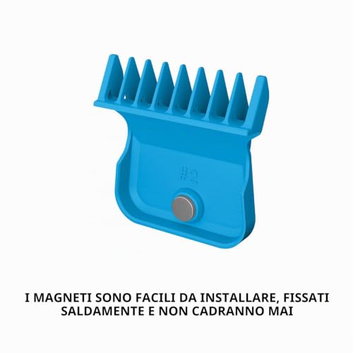 Gamma+ Pettini Magnetici Rialzi Azzurri X-Pro 4 pz 1,5-9 mm