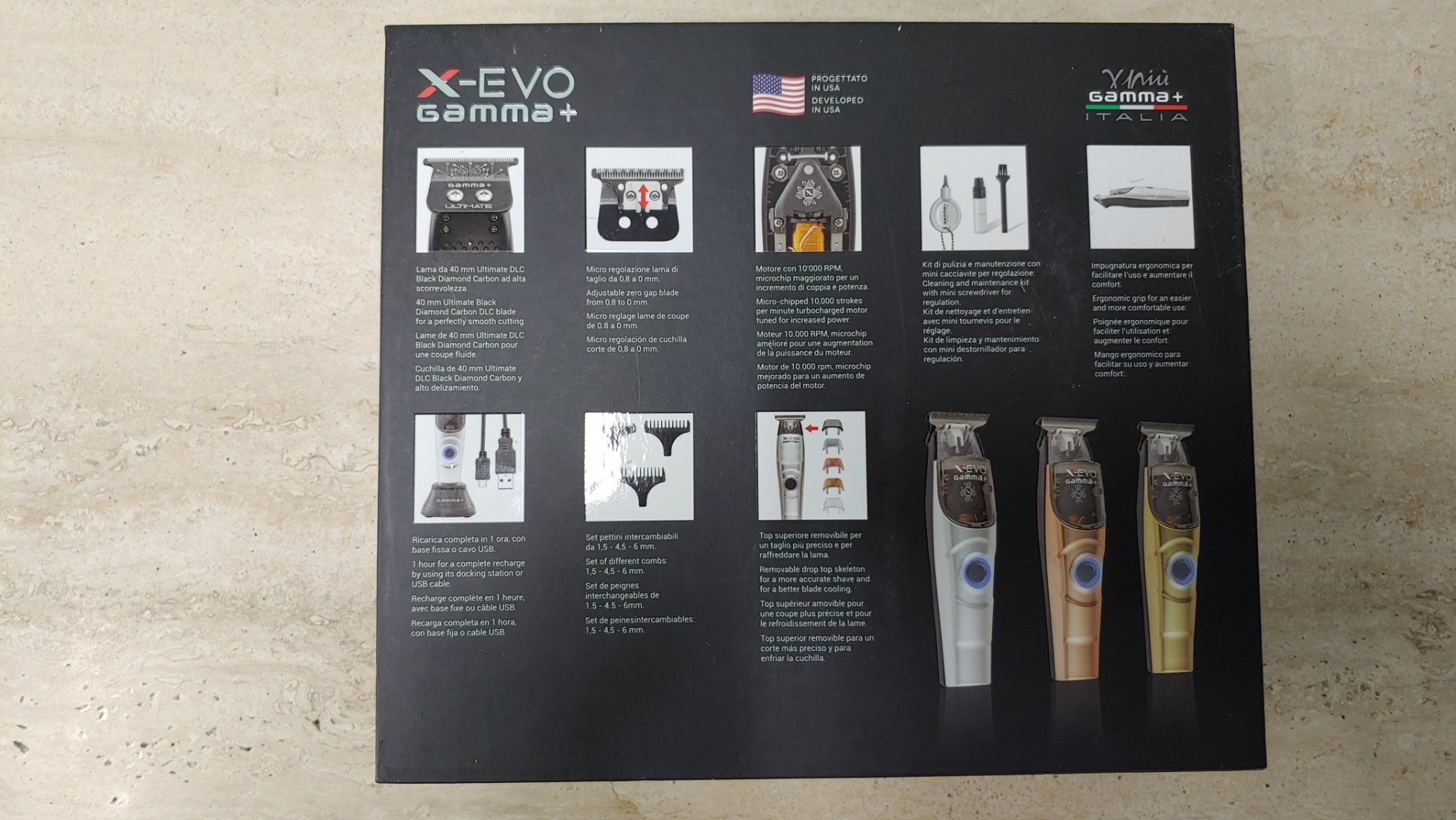 Gamma+ X-Evo Trimmer Professionale Lama DLC 10000 rpm