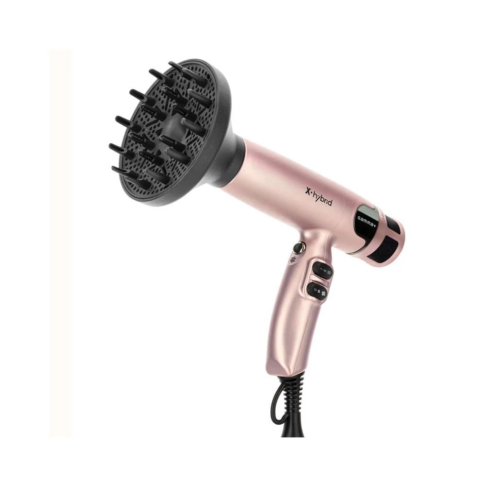 Gamma+ X-Hybrid Asciugacapelli Ionico Gold Rose 100000 rpm
