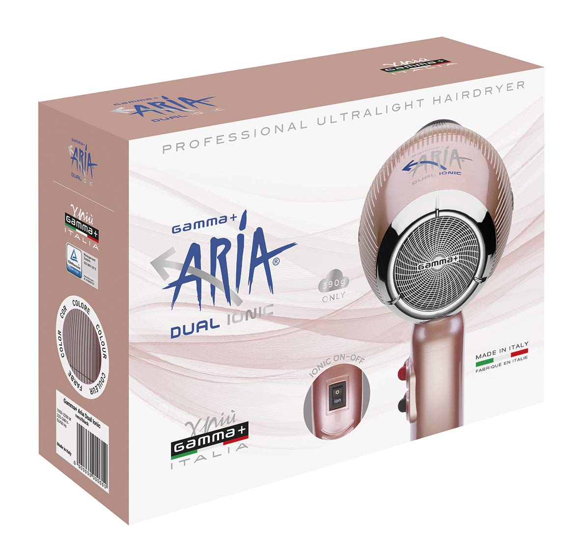 Gamma Più Aria Dual Ionic phon gold rosé 2200W argento