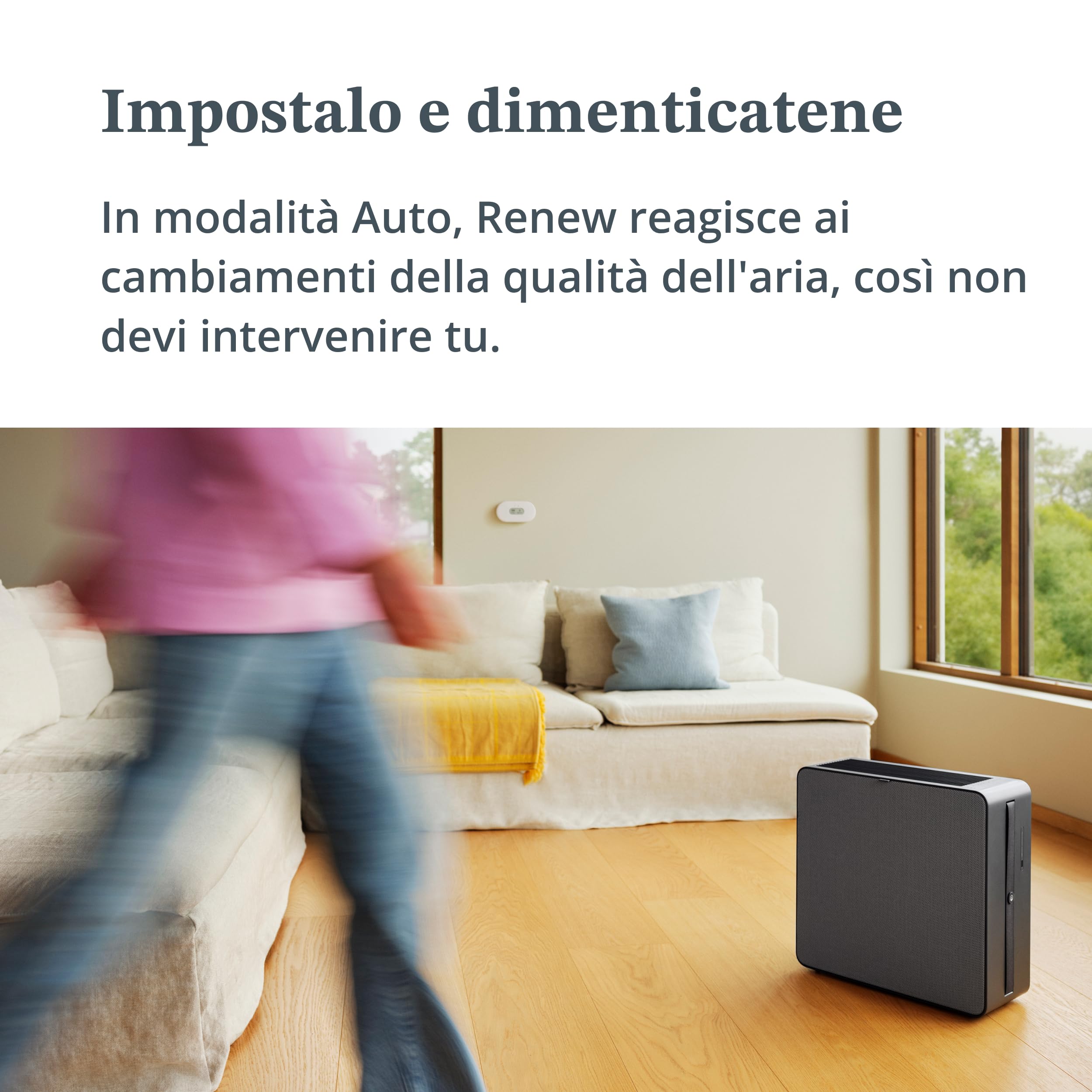 Airthings Renew Purificatore Aria Smart HEPA-13 49 m² Silent