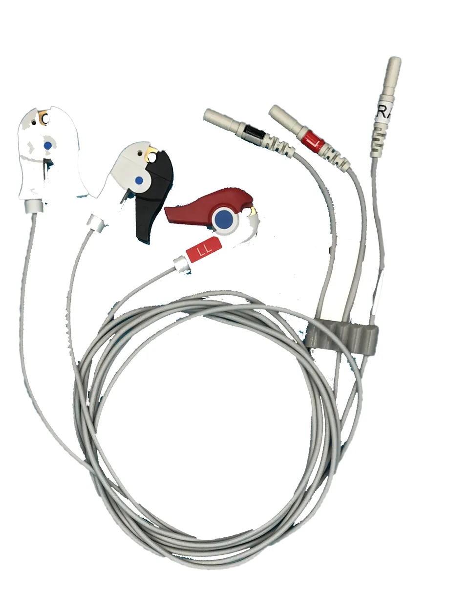 Spacelabs ECG cavo telemetria 3 lead pinch 24" AAMI