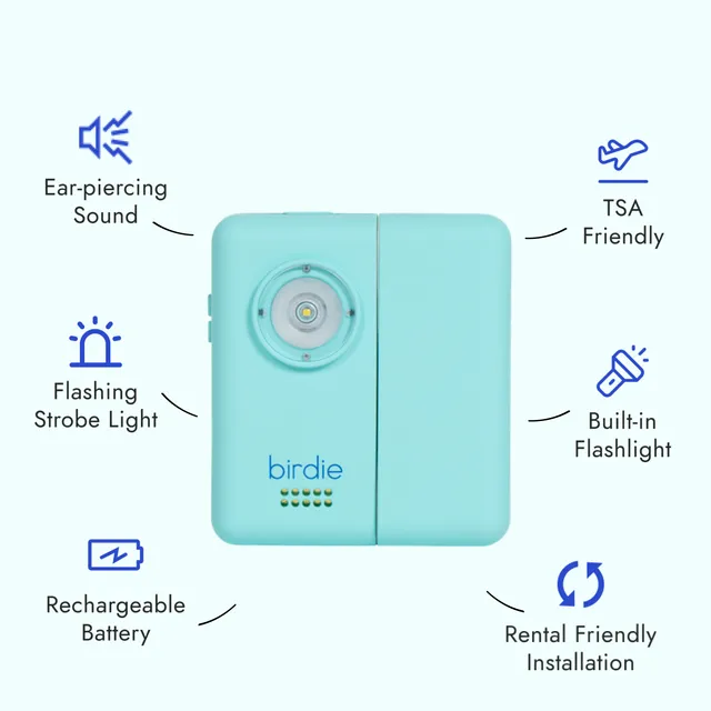 She's Birdie Birdie Box Allarme Personale Blossom con Strobo