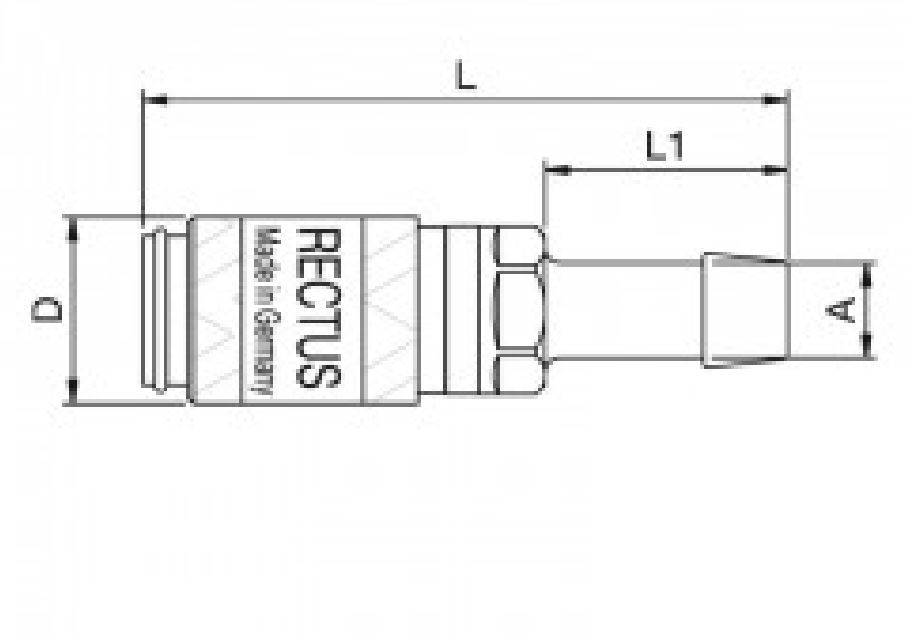 Spacelabs ABP raccordo baionetta femmina rapido 1 pezzo