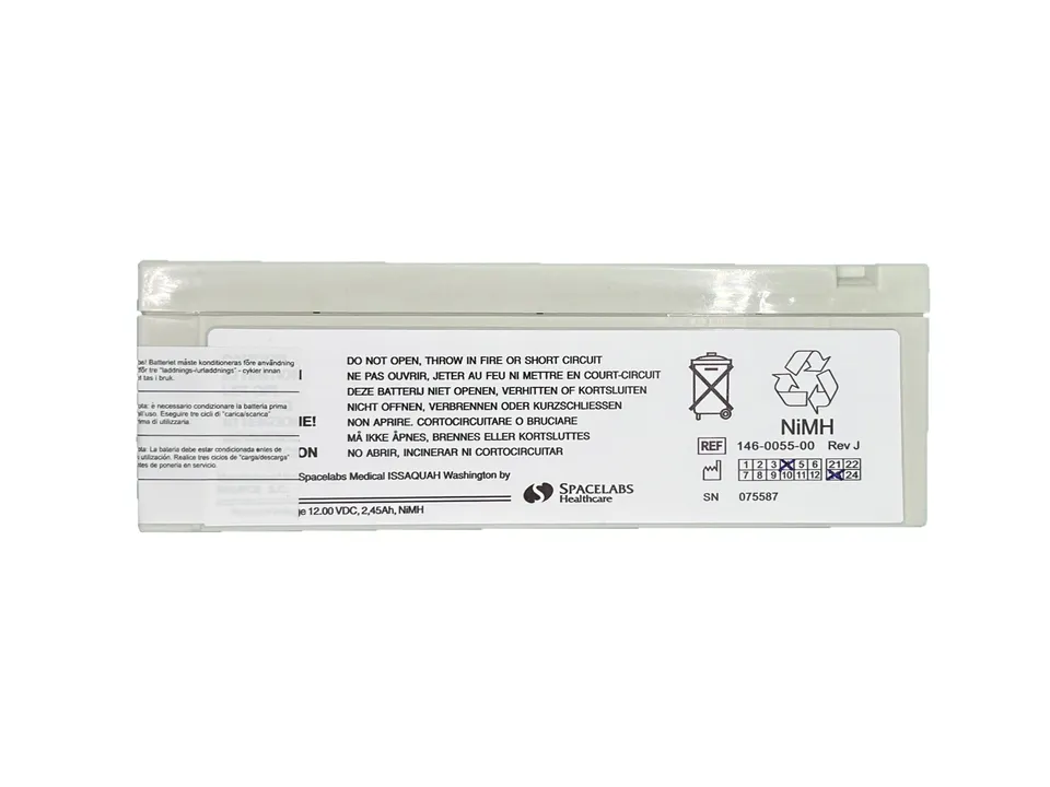 Spacelabs Batteries NiMH 12V 2,45Ah Batteria ricaricabile