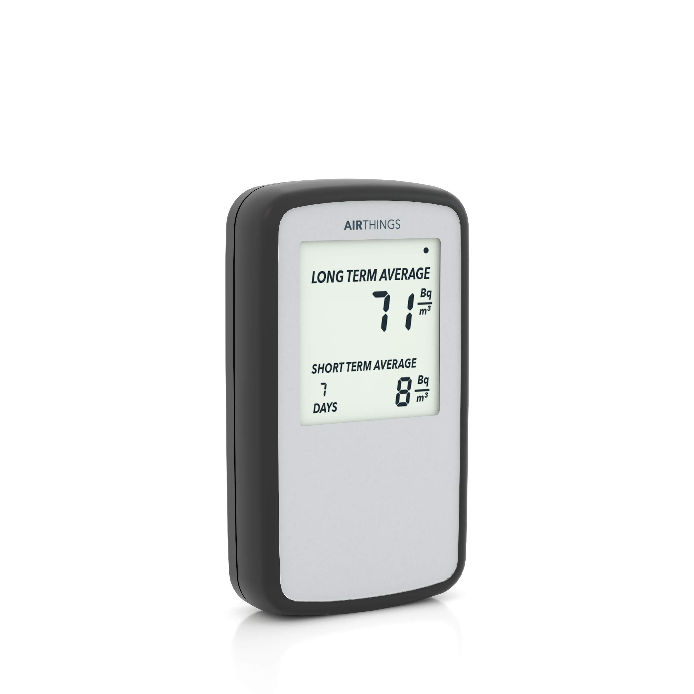 Airthings Corentium Home rilevatore radon display LCD a batteria