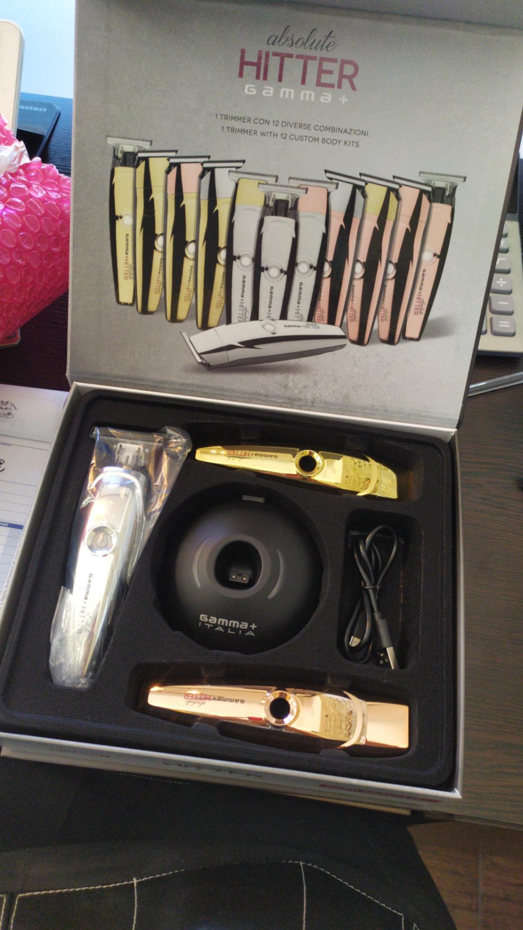 Gamma+ Absolute Hitter trimmer capelli gold rose cordless