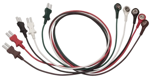 Spacelabs ECG Supplies Set 5 Cavetti Snap 40" AAMI Riutilizzabile
