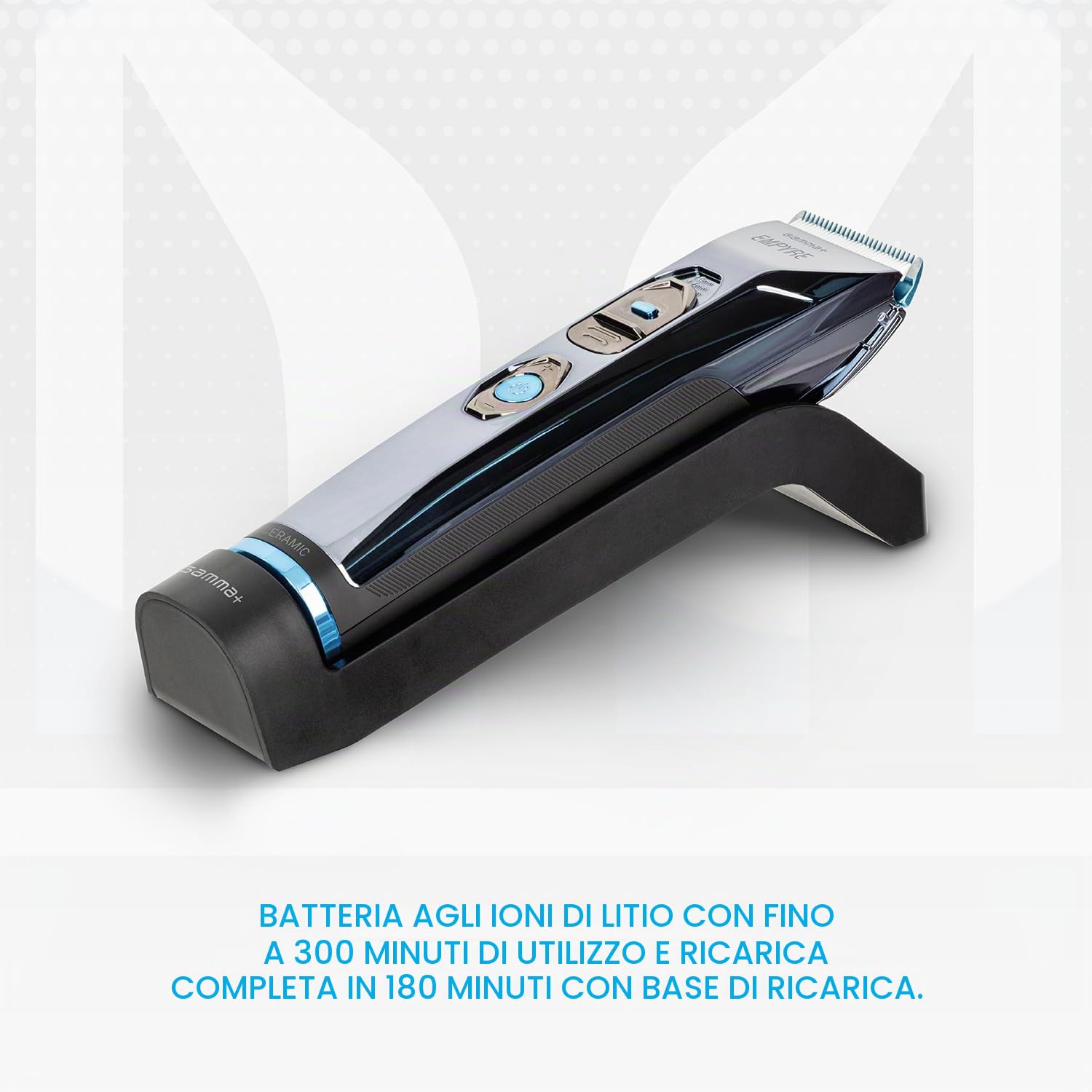 Gamma+ Empyre Tagliacapelli Ceramica 300 Min 4 Pettini