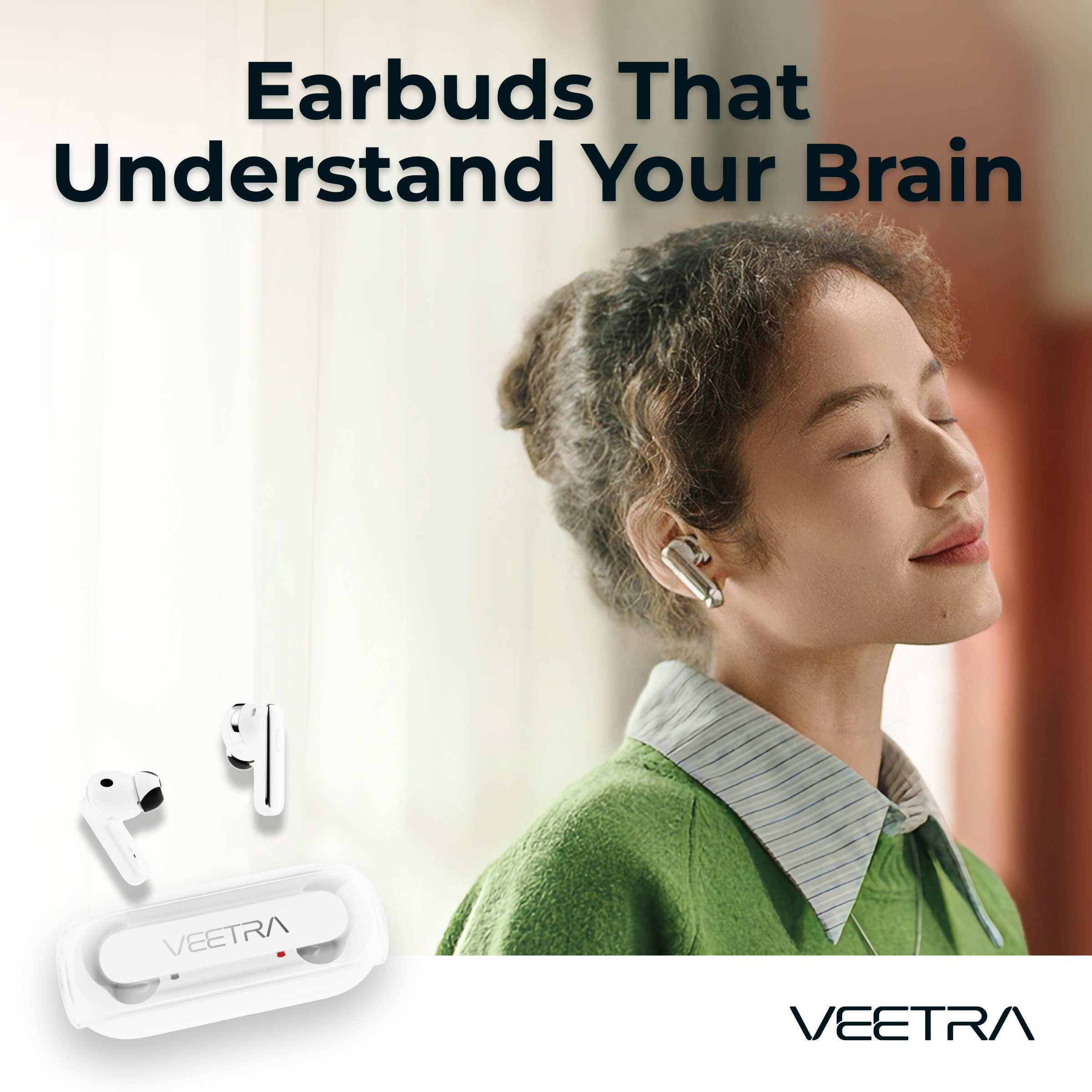Veetra Alpha auricolari EEG bluetooth ANC 30 ore