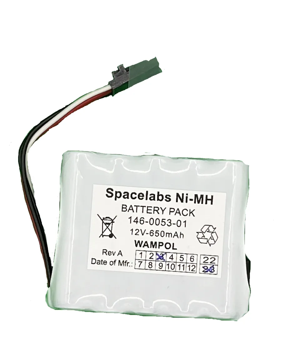 Spacelabs Batteries Pacco batteria NiMH 12V con cinghia