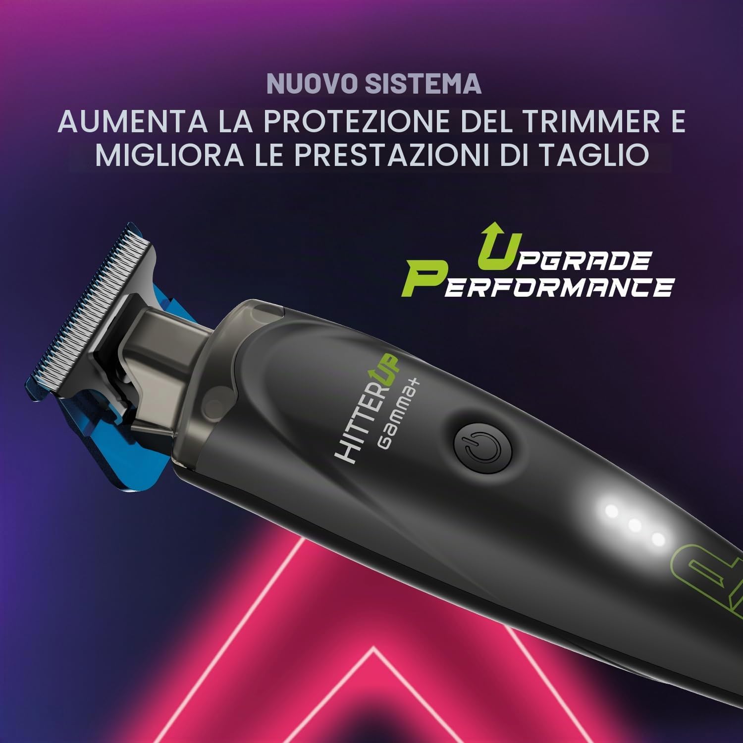 Gamma-Scout Hitter Up Trimmer Regolabarba 7000 RPM USB-C Nero