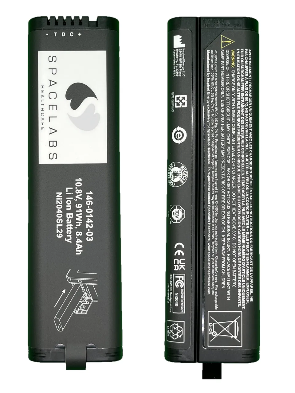 Spacelabs NI2040SL29 Batteria Qube 91390 10,8V 91Wh