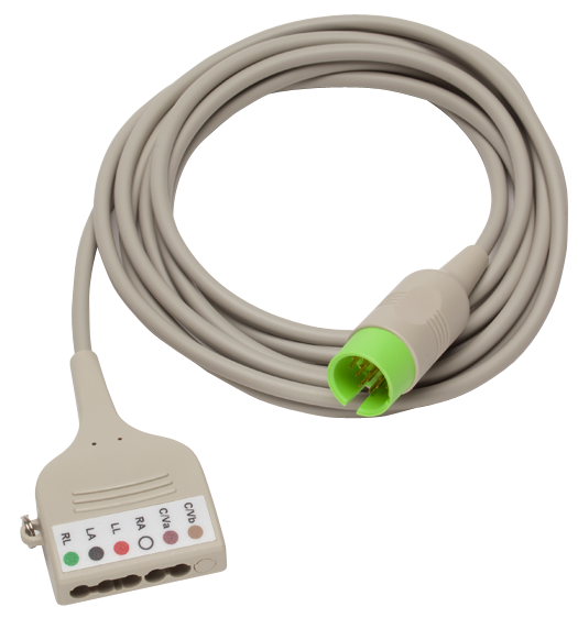 Spacelabs ECG cavo combiner 5 derivazioni 10ft AAMI 91496