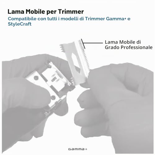Gamma+ DLC Deep lama trimmer acciaio denti lunghi