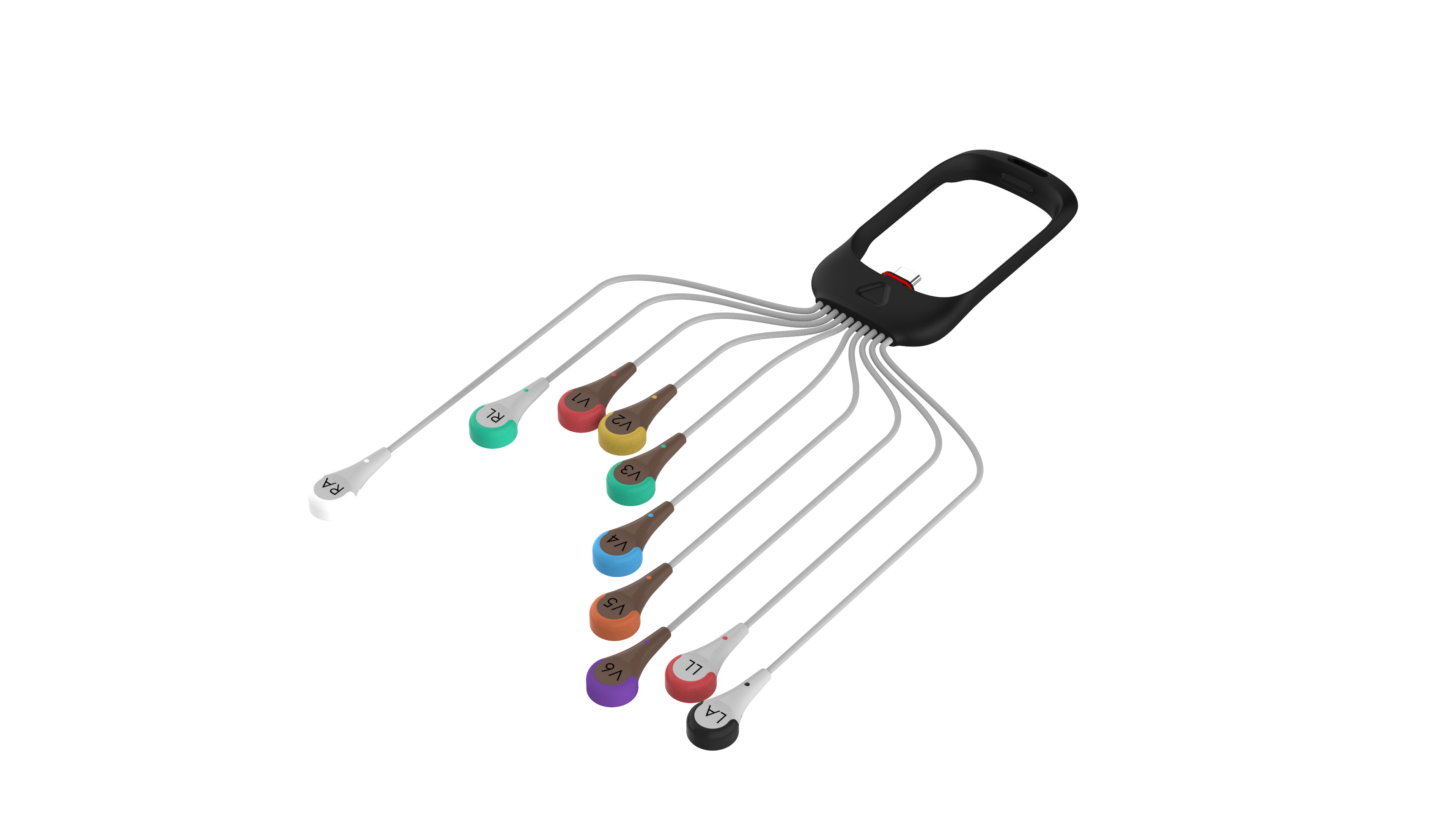 Spacelabs Eclipse Pro cavo Holter ECG 10 derivazioni snap AAMI AHA 1 pezzo