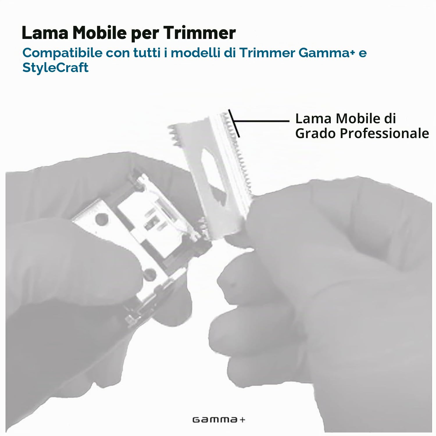 Gamma+ DLC Deep lama trimmer acciaio denti lunghi