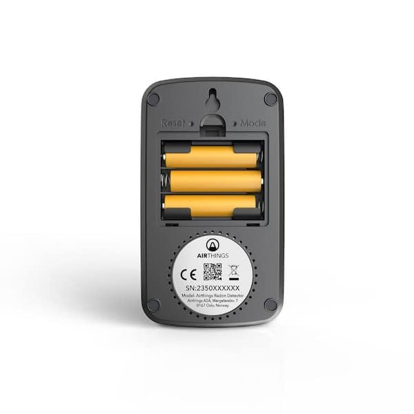 Airthings Corentium Rilevatore Radon LCD Batteria
