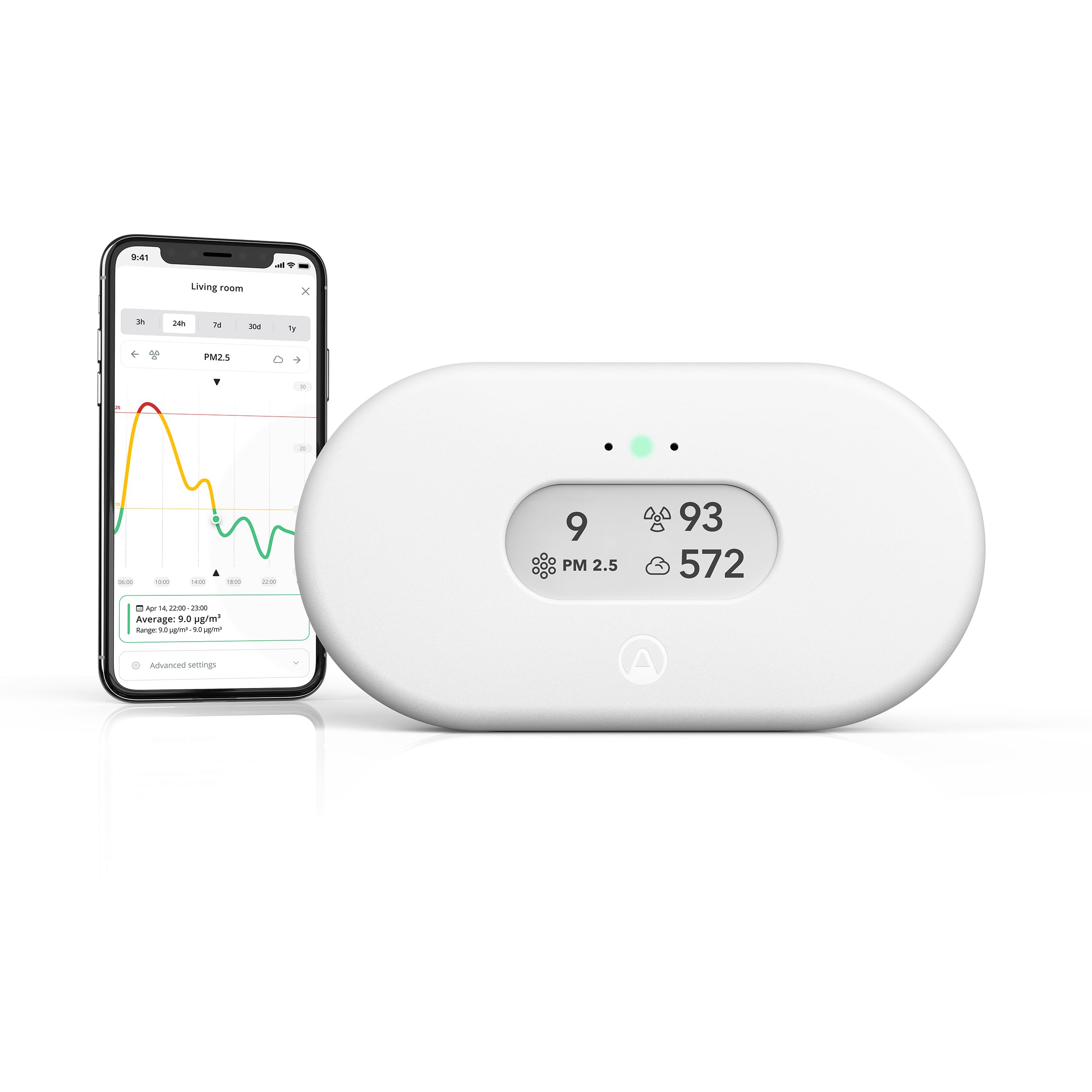 Airthings View Plus 2960 monitor aria radon CO2 PM2.5 Wi-Fi