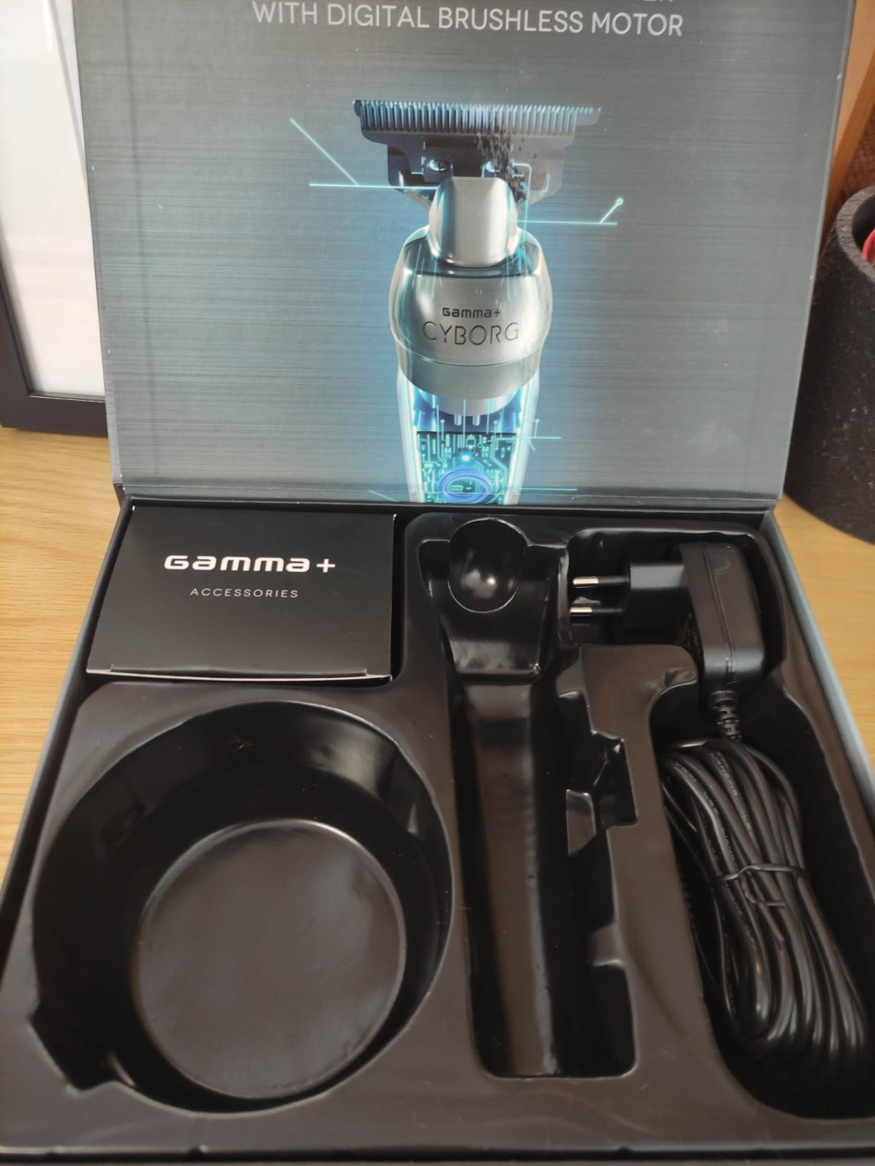 Gamma+ Cyborg Trimmer metallo brushless 180 minuti