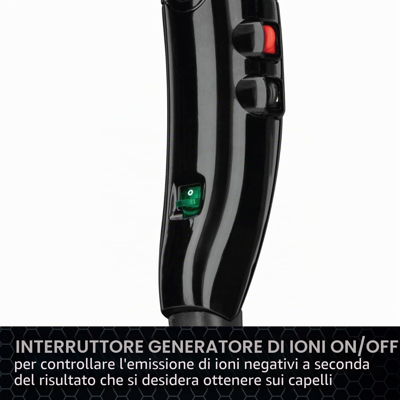 Gamma+ G-Tronic Dual Ionic 2500 phon nero spina Italia ionico