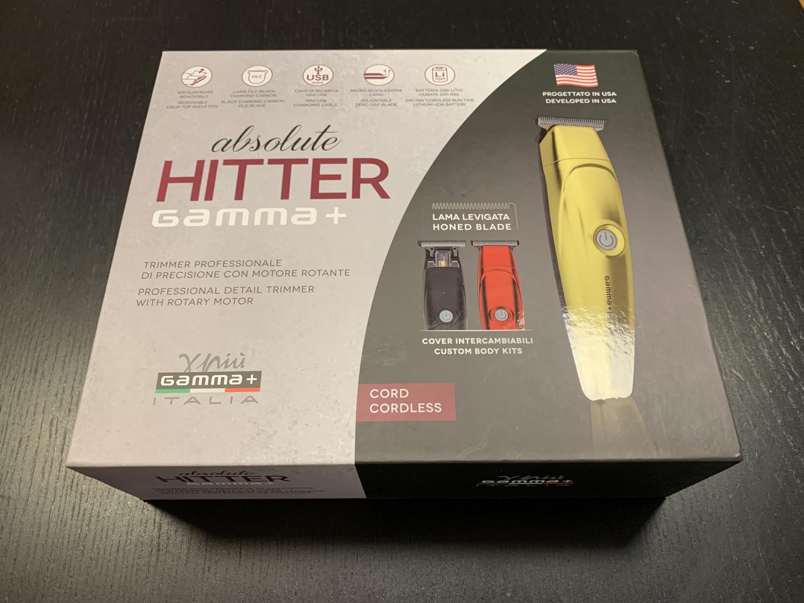 GammaPiù Absolute Hitter trimmer barba lama 40mm ricaricabile