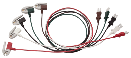 Spacelabs ECG Supplies set 5 cavetti ecg pinch riutilizzabili 61 cm AAMI