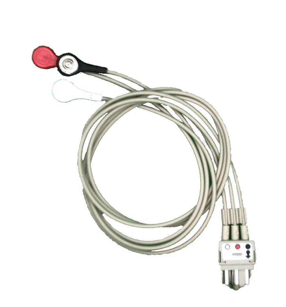 Spacelabs ECG Supplies 3-Lead Set Cavetti ECG Snap Riutilizzabile