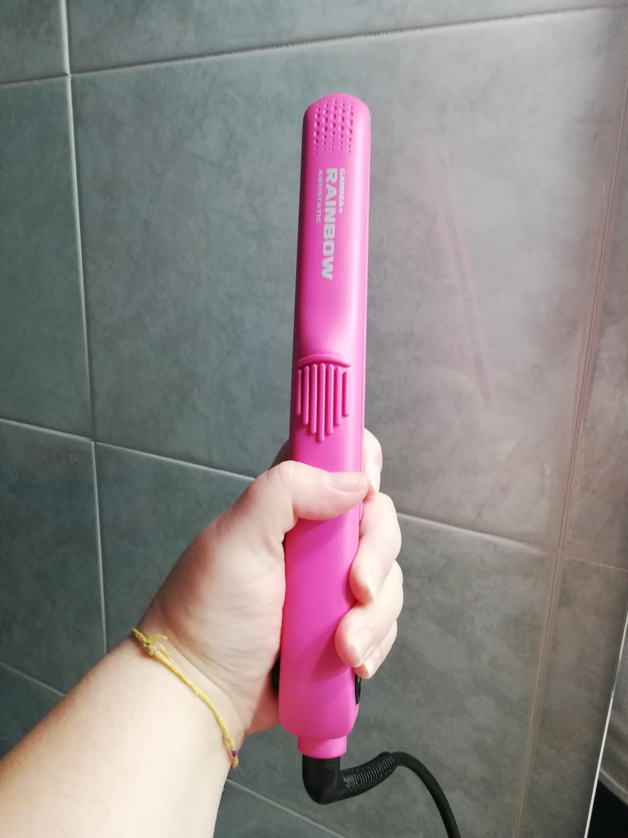 GammaPiù Rainbow piastra capelli rosa ceramica 230°C