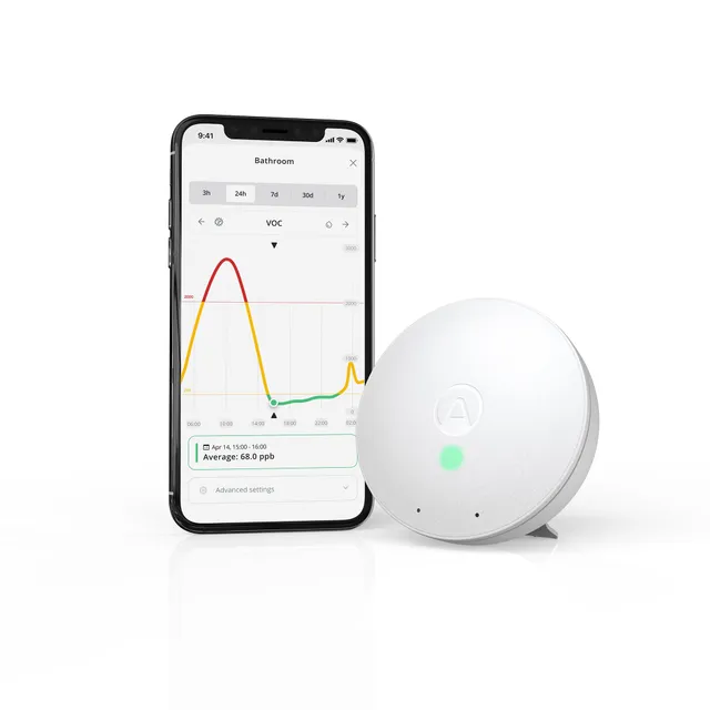 Airthings Wave Mini 292 monitor qualità aria VOC senza fili