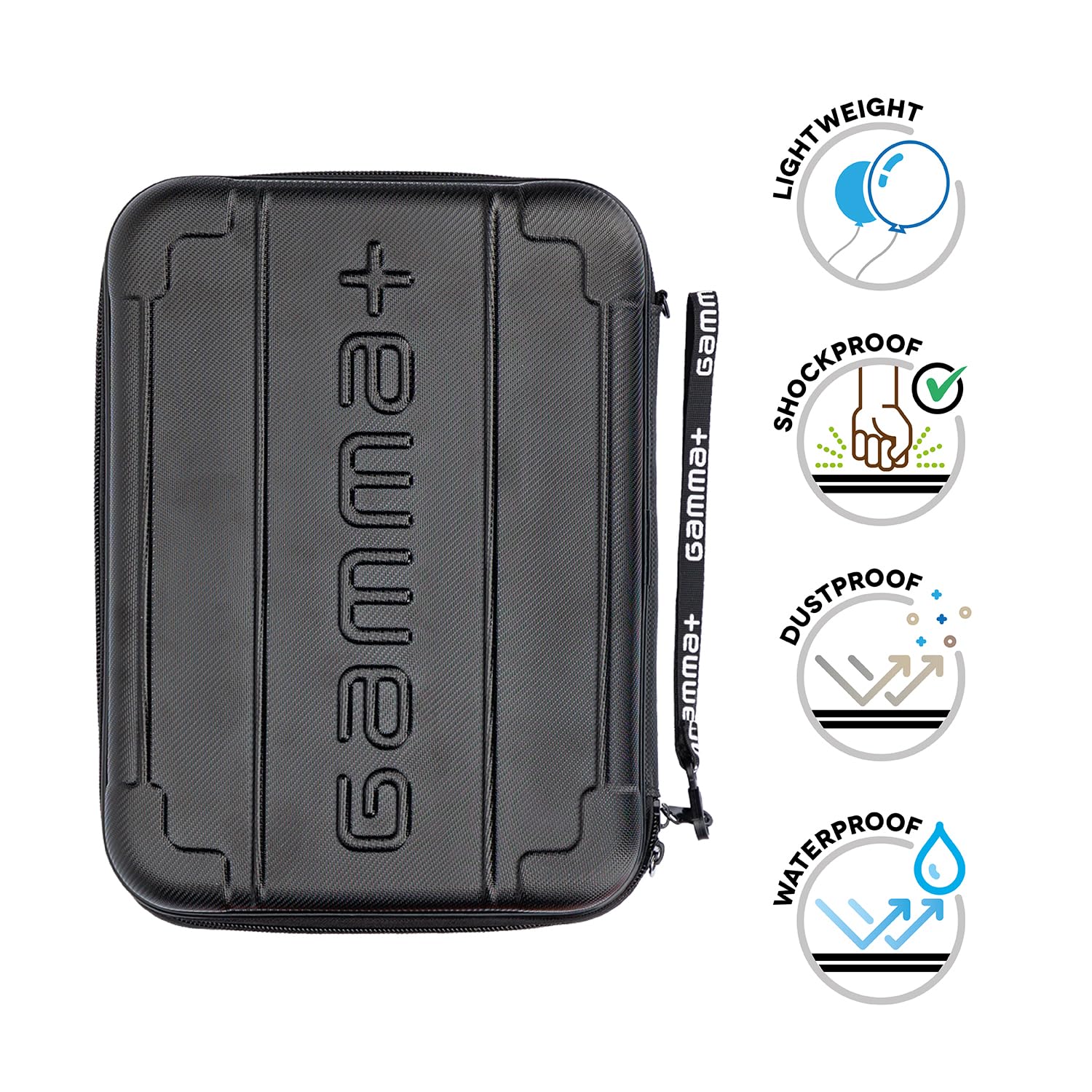 Gamma+ custodia rigida nera per clipper trimmer 27x20x7