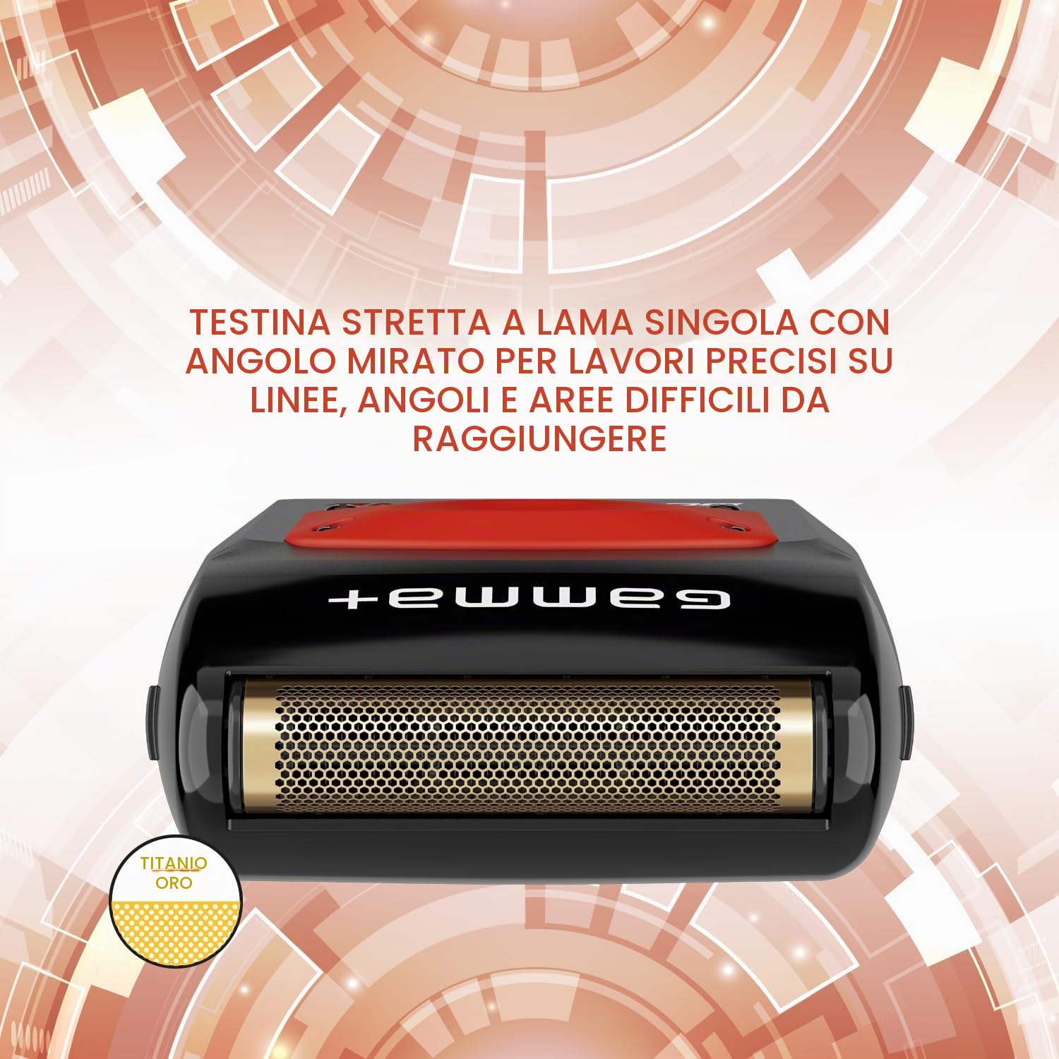 Gamma+ Boosted One Foil rasoio lamina 9000 RPM IPX4