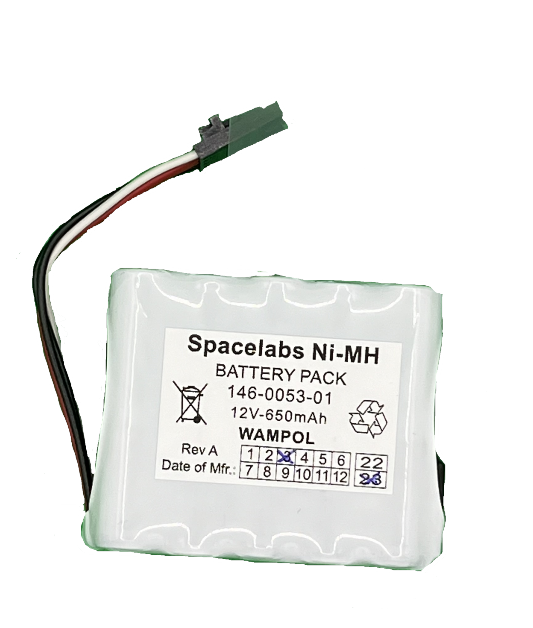 Spacelabs Batteries Pacco batteria NiMH 12V con cinghia