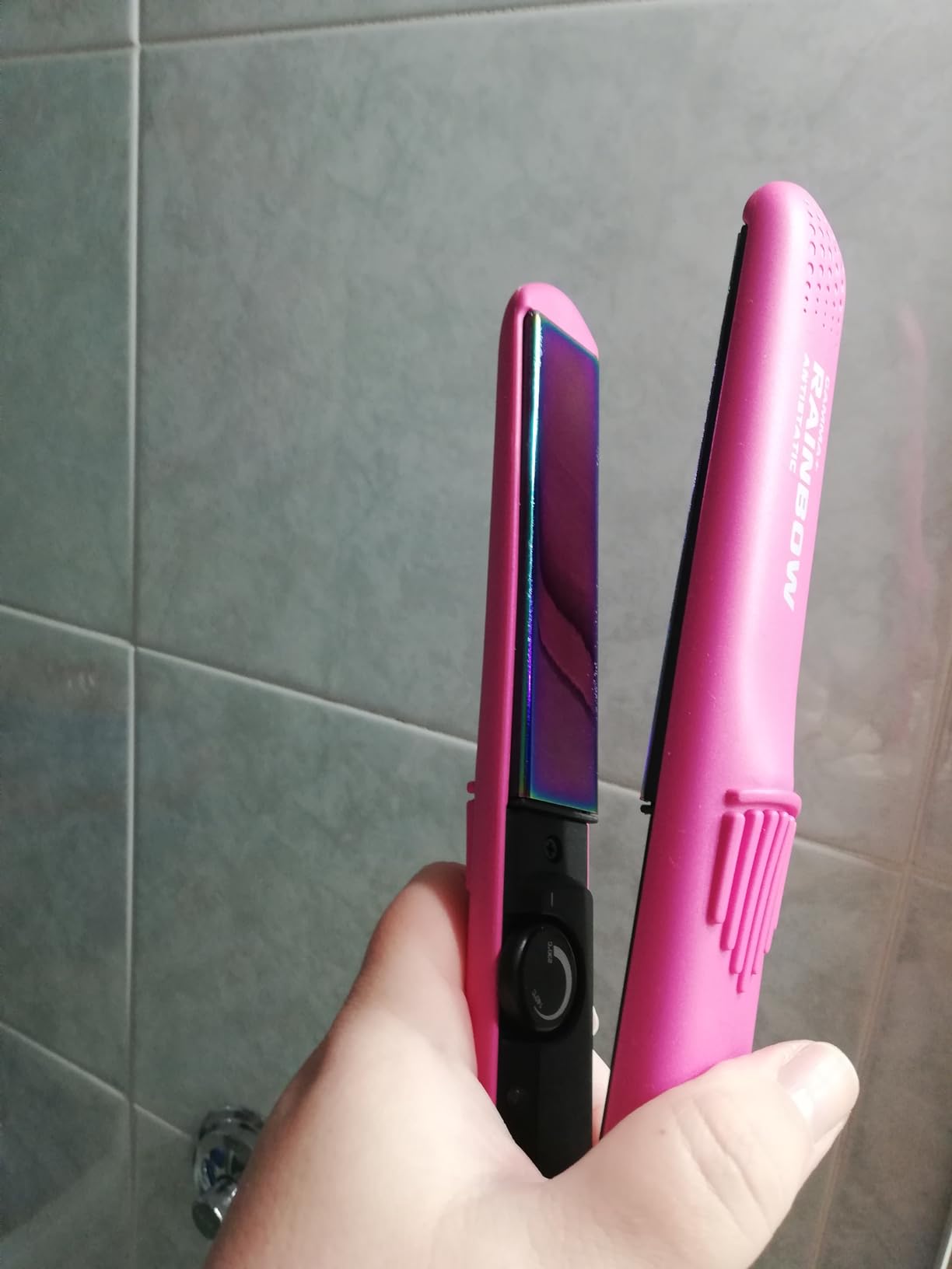 GammaPiù Rainbow piastra capelli rosa ceramica 230°C