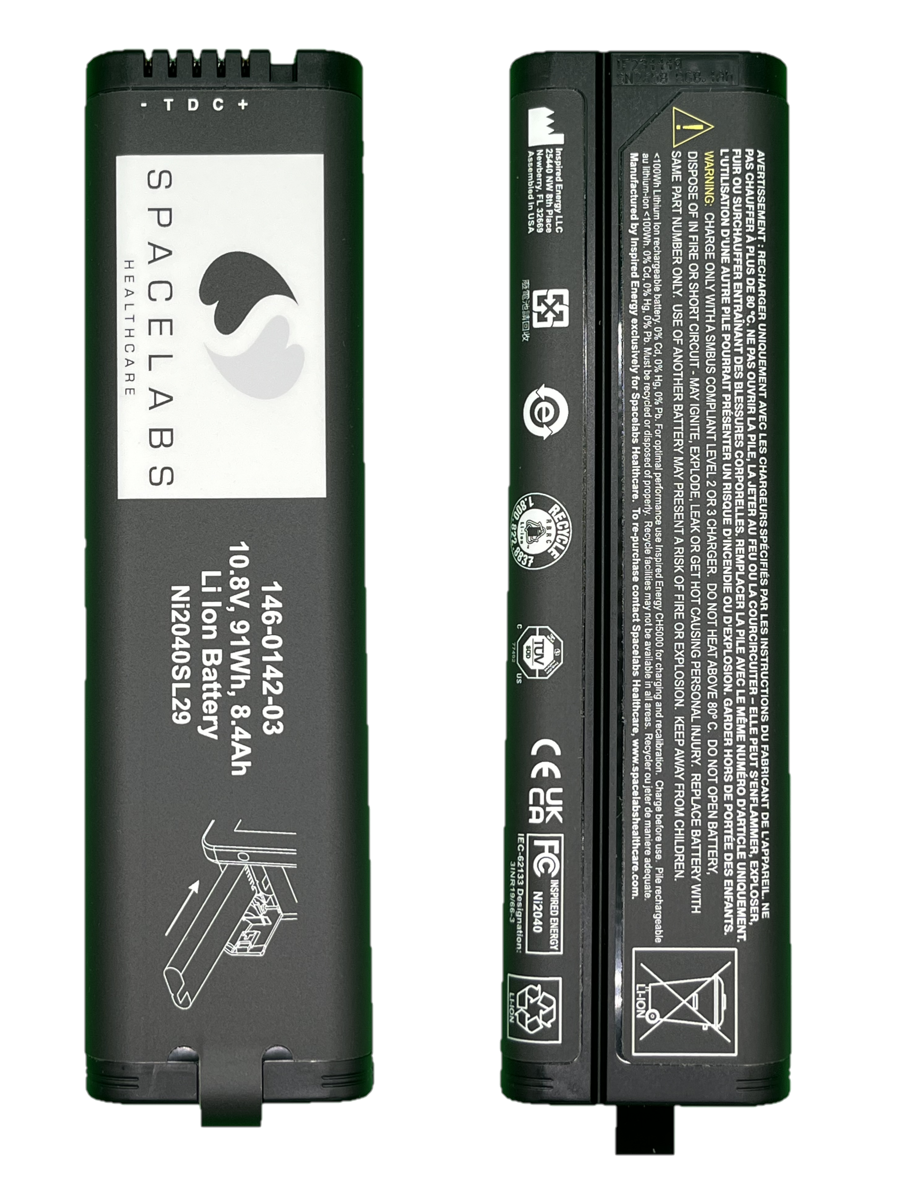 Spacelabs NI2040SL29 Batteria Qube 91390 10,8V 91Wh