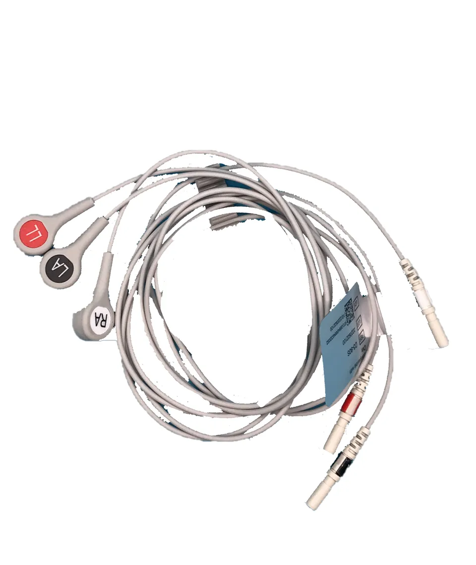 Spacelabs ECG Supplies set 3 cavetti ECG snap 35" AAMI
