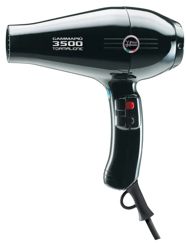 Gamma Più 3500 Power asciugacapelli nero 2500W tormalina