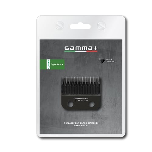 Gamma+ Lama Fissa DLC Taper lama clipper nero carbonio 1 pz