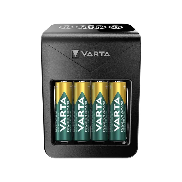MedicalTech Accessori Caricabatterie con 4 batterie AA incluse