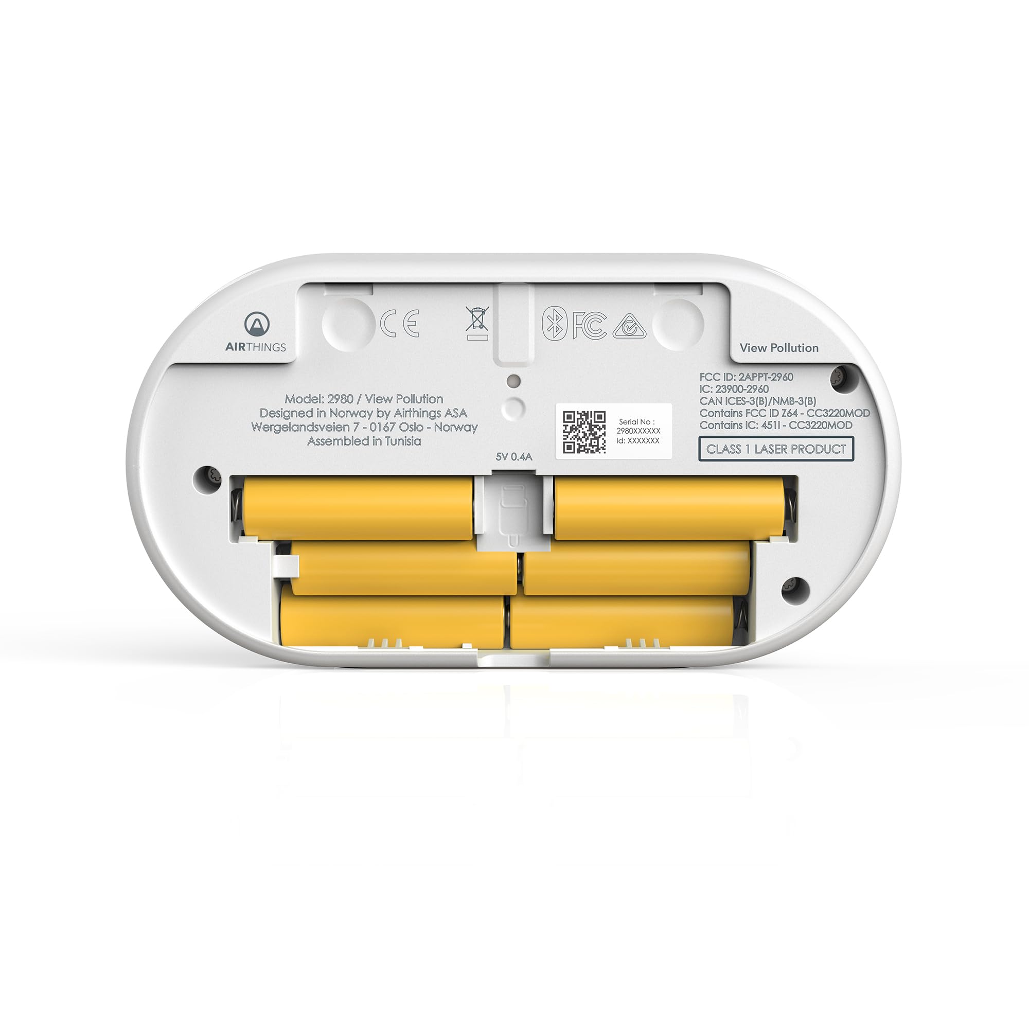 Airthings 2980 View Pollution monitor PM2.5 Wi-Fi hub